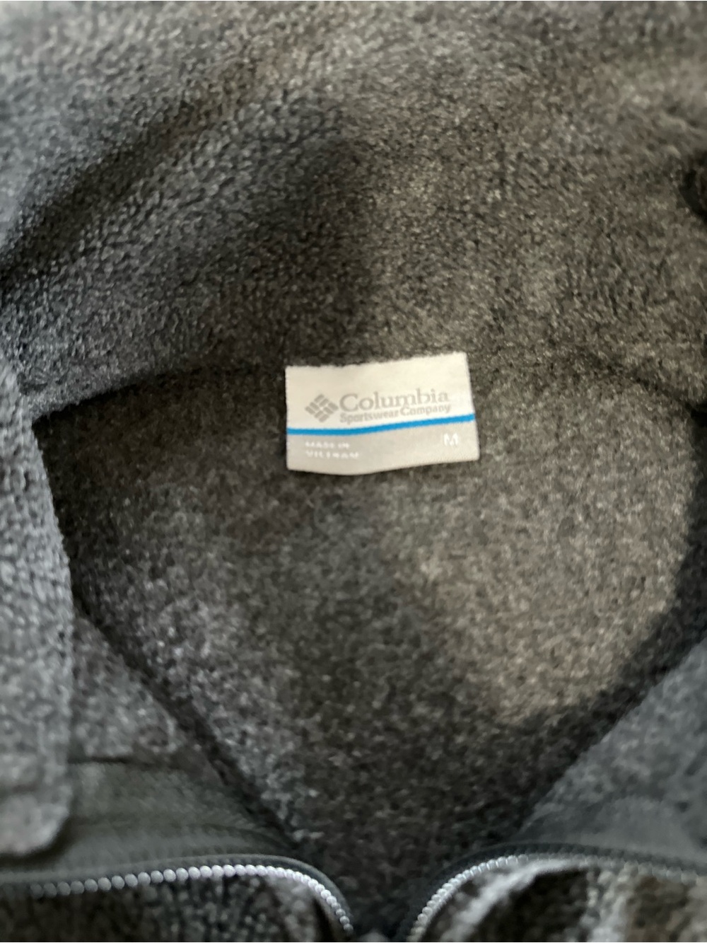 Columbia Men’s Dark Gray Full-Zip Fleece Vest
